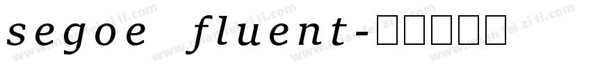 segoe fluent字体转换